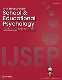 Cover image for International Journal of School &amp; Educational Psychology, Volume 11, Issue 4