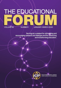 Cover image for The Educational Forum, Volume 88, Issue 1