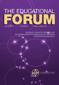 Cover image for The Educational Forum, Volume 88, Issue 2