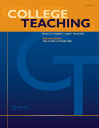 Cover image for College Teaching, Volume 72, Issue 1