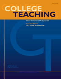 Cover image for College Teaching, Volume 72, Issue 2