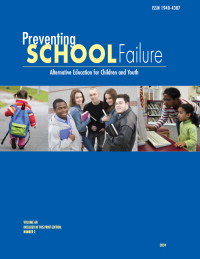 Cover image for Preventing School Failure: Alternative Education for Children and Youth, Volume 68, Issue 2