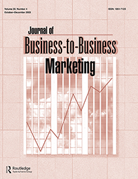 Cover image for Journal of Business-to-Business Marketing, Volume 30, Issue 4