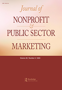 Cover image for Journal of Nonprofit & Public Sector Marketing, Volume 36, Issue 2