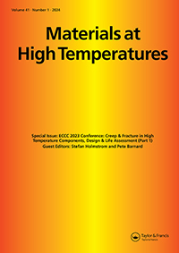 Cover image for Materials at High Temperatures, Volume 41, Issue 1