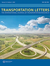 Cover image for Transportation Letters, Volume 16, Issue 3