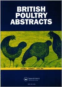 Journal cover image for British Poultry Abstracts