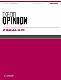 Journal cover image for Expert Opinion on Biological Therapy