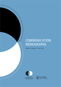 Journal cover image for Communication Monographs