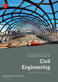 Journal cover image for Australian Journal of Civil Engineering