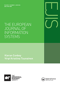 Journal cover image for European Journal of Information Systems