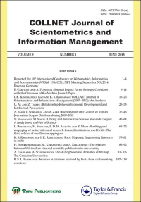 Journal cover image for COLLNET Journal of Scientometrics and Information Management