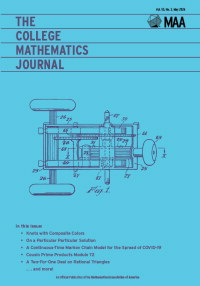 Journal cover image for The College Mathematics Journal