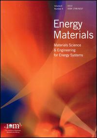 Journal cover image for Energy Materials