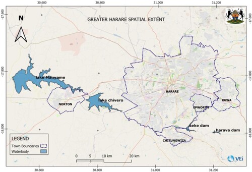 Figure 1. Greater Harare Spatial Extent (COH Citation2021).