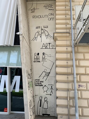 Figure 2. Graffiti on the external wall of a national museum in Ljubljana, Slovenia.Source: Authors.