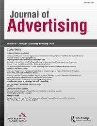 Cover image for Journal of Advertising, Volume 53, Issue 1, 2024