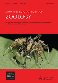 Cover image for New Zealand Journal of Zoology, Volume 43, Issue 1, 2016