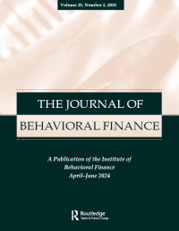 Cover image for Journal of Behavioral Finance