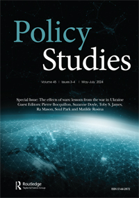 Cover image for Policy Studies, Volume 45, Issue 3-4, 2024