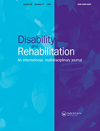 Cover image for Disability and Rehabilitation, Volume 46, Issue 11, 2024