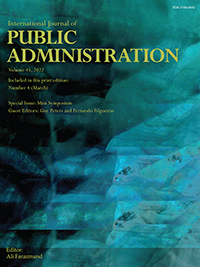 Cover image for International Journal of Public Administration, Volume 45, Issue 4, 2022
