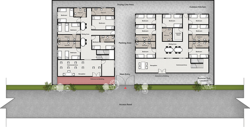 Figure 3. Elderly care home 1 layout.