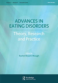 Cover image for Advances in Eating Disorders, Volume 4, Issue 3, 2016