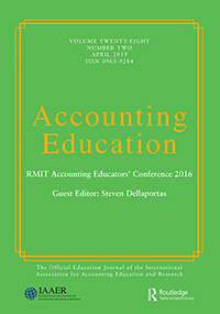 Cover image for Accounting Education, Volume 28, Issue 2, 2019