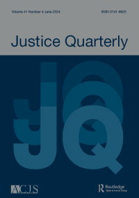 Cover image for Justice Quarterly, Volume 41, Issue 4, 2024