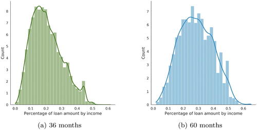 Fig. 6 Percentage of loan by income per time maturity.