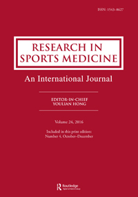 Cover image for Research in Sports Medicine, Volume 24, Issue 4, 2016