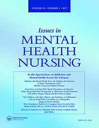 Cover image for Issues in Mental Health Nursing, Volume 38, Issue 1, 2017