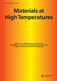 Cover image for Materials at High Temperatures, Volume 38, Issue 5, 2021