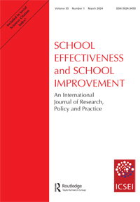Cover image for School Effectiveness and School Improvement, Volume 35, Issue 1, 2024