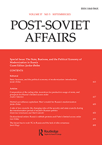 Cover image for Post-Soviet Affairs, Volume 37, Issue 5, 2021