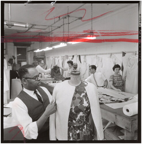 Figure 10 Joseph Pinto, ‘Wesley Tann, New York Designer at Work’, 29 May 1963. Staff and Stringer Photographs, 1949–69, Record Group 306. 306-SS-14-759.
