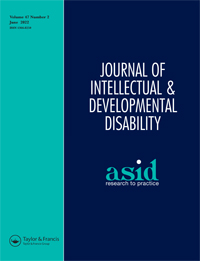 Cover image for Journal of Intellectual & Developmental Disability, Volume 47, Issue 2, 2022