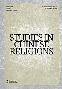 Cover image for Studies in Chinese Religions, Volume 9, Issue 4, 2023