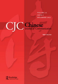 Cover image for Chinese Journal of Communication, Volume 16, Issue 4, 2023