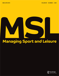 Cover image for Managing Sport and Leisure, Volume 29, Issue 3, 2024