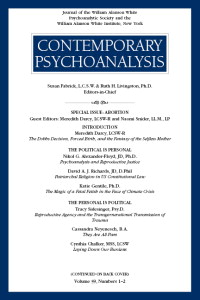 Cover image for Contemporary Psychoanalysis, Volume 59, Issue 1-2, 2023
