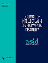 Cover image for Journal of Intellectual & Developmental Disability, Volume 45, Issue 1, 2020