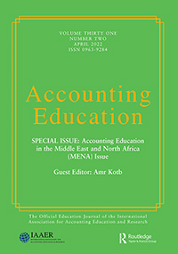 Cover image for Accounting Education, Volume 31, Issue 2, 2022