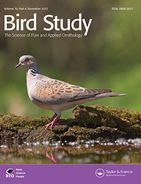Cover image for Bird Study, Volume 70, Issue 4, 2023