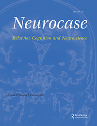 Cover image for Neurocase, Volume 29, Issue 1, 2023