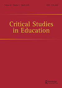 Cover image for Critical Studies in Education, Volume 65, Issue 1, 2024