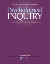 Cover image for Psychological Inquiry, Volume 34, Issue 4, 2023
