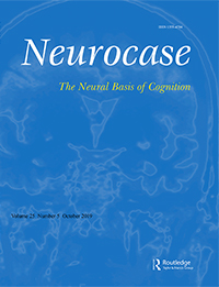 Cover image for Neurocase, Volume 25, Issue 5, 2019