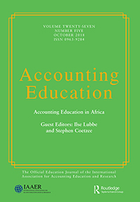 Cover image for Accounting Education, Volume 27, Issue 5, 2018